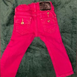 Girls True Religion Pink Denim